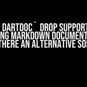 Did `dartdoc` drop support for generating markdown documentation? If yes, is there an alternative solution?