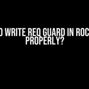 How to Write Req Guard in Rocket.rs Properly?