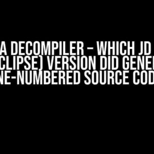 Java Decompiler – Which JD (or JD-Eclipse) Version Did Generate Line-Numbered Source Code?